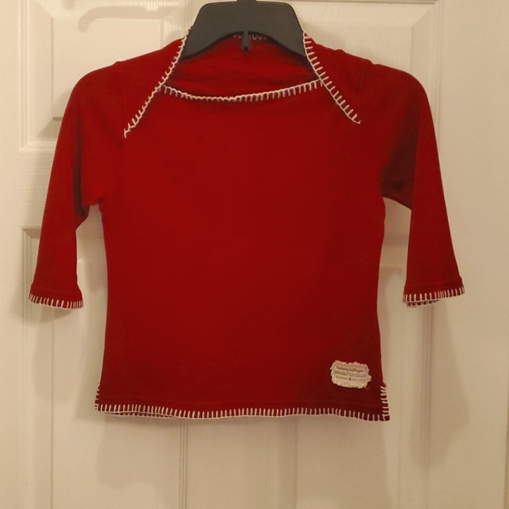 Tommy Hilfiger Girl's Maroon Top small
